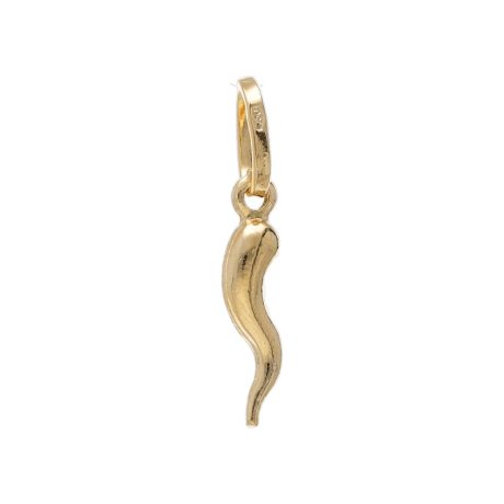 Ciondolo Corno in Oro Giallo 18kt