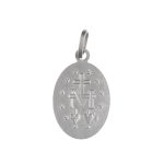 Ciondolo Madonna Immacolata in oro 18k: un gioiello di lusso per un regalo prezioso. (Vista 2)