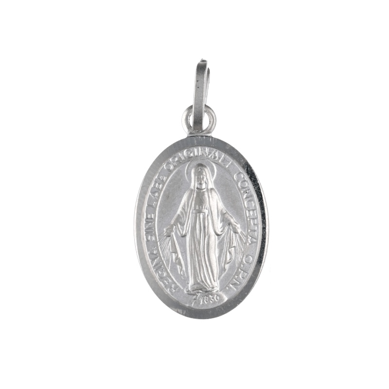 Ciondolo Madonna Immacolata in oro 18k: un gioiello di lusso per un regalo prezioso.