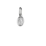 Ciondolo Madonna Immacolata Oro Bianco 750