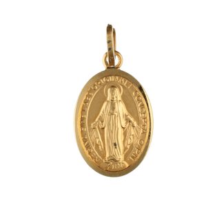 Ciondolo Madonna Immacolata in oro giallo, un gioiello di lusso perfetto come idea regalo preziosa