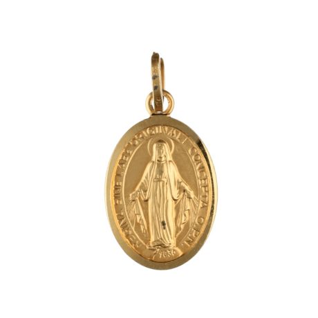 Ciondolo Madonna Immacolata in Oro Giallo 18kt
