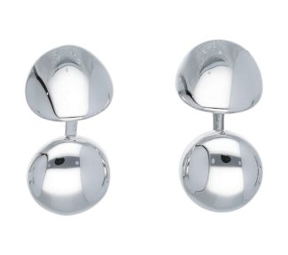 Eleganti gemelli in oro bianco 750, un esempio di gioielli di lusso per l'uomo che ama l'alta gioielleria.