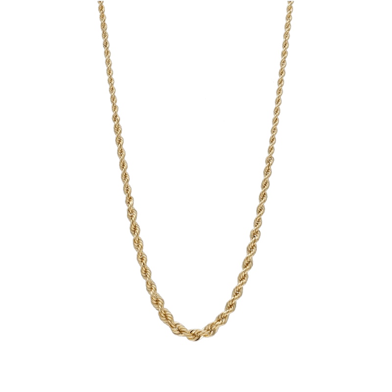 Scopri l'eleganza senza tempo del Girocollo Corda in Oro Giallo 750, un gioiello di lusso perfetto per un'occasione speciale. Un'idea regalo preziosa.