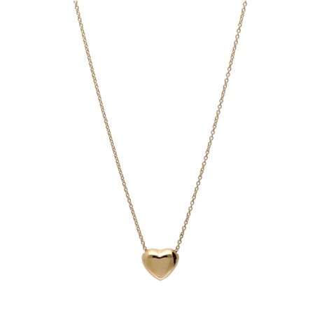 Girocollo Cuore in Oro Giallo 750 45 cm