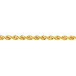 Girocollo in oro giallo a corda: un gioiello di lusso per un'eleganza senza tempo. (Vista 2)