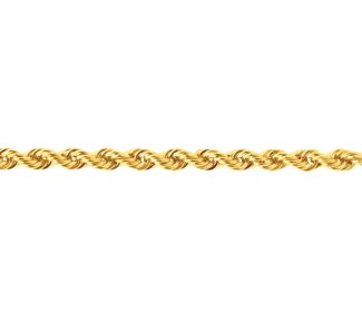 Girocollo in oro giallo a corda: un gioiello di lusso per un'eleganza senza tempo. (Vista 2)