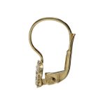 Splendidi orecchini a farfalla per bambina in oro giallo 750, un gioiello di lusso perfetto per un regalo prezioso. (Vista 2)