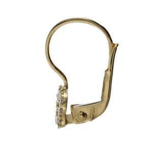 Splendidi orecchini a farfalla per bambina in oro giallo 750, un gioiello di lusso perfetto per un regalo prezioso. (Vista 2)