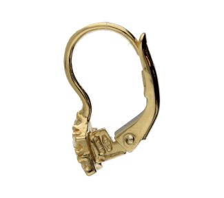 Splendidi orecchini a stella per bambina in oro giallo 750, un gioiello di lusso perfetto per un regalo prezioso. (Vista 2)