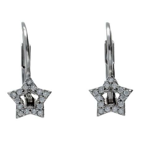 Orecchini Bimba Stella con zirconi in Oro 18kt