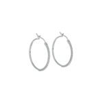 Orecchini a cerchio in oro con zirconi, un gioiello di lusso perfetto per un regalo prezioso