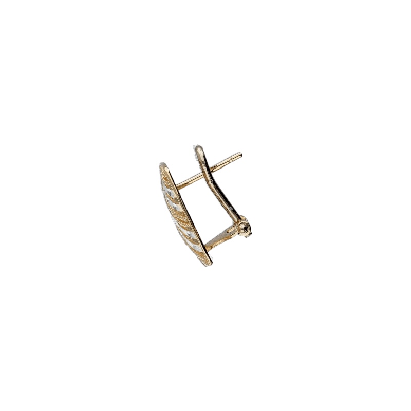 Splendidi orecchini da donna in oro 750, un gioiello di lusso perfetto per un'occasione speciale. (Vista 2)