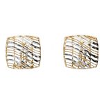 Splendidi orecchini da donna in oro 750, un gioiello di lusso perfetto per un'occasione speciale.