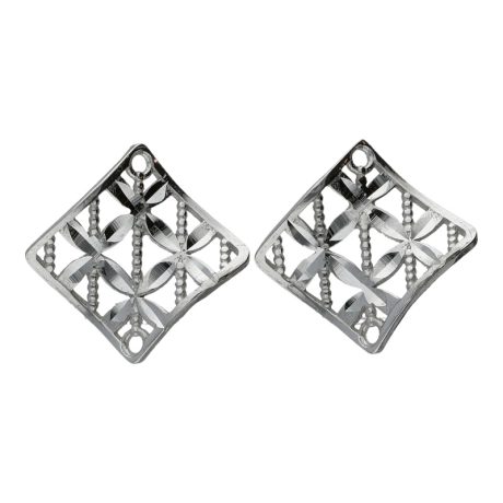 Orecchini Donna Oro Bianco 750 Vite