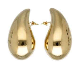 Eleganti orecchini a goccia in oro giallo 750, un gioiello di lusso perfetto per un'occasione speciale.