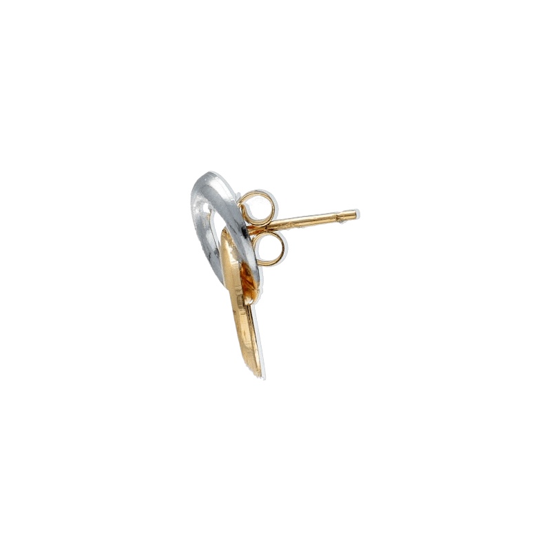 Orecchini Donna in Oro Bicolore 750 - Alta Gioielleria (Vista 2) | Gioielleria Patricia Oro Splendidi orecchini da donna in oro bicolore 750, un gioiello di lusso perfetto per un'occasione speciale. (Vista 2)