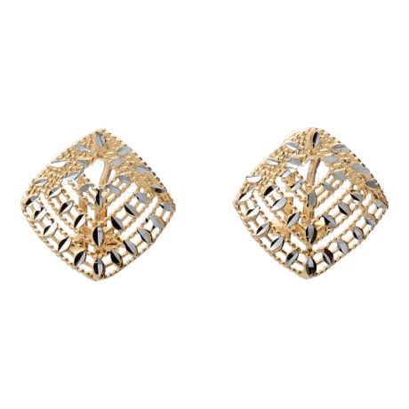 Orecchini Donna Oro Bicolore 750 a Clip