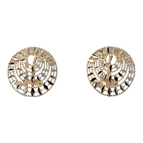 Orecchini Donna in Oro Bicolore 750 Clip