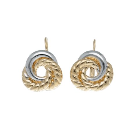 Orecchini Donna in Oro Bicolore 750 Monachella