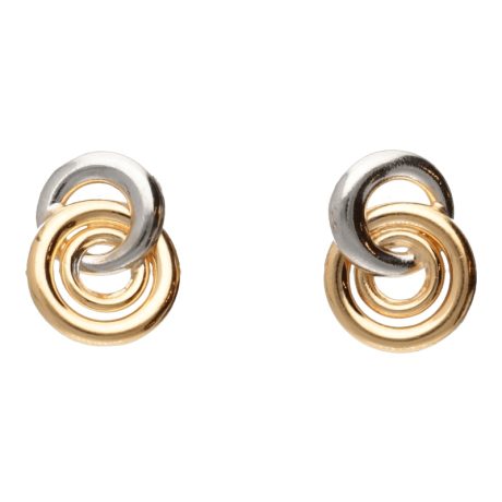 Orecchini Donna in Oro Bicolore 750 a Vite