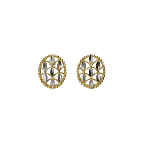Orecchini Donna in Oro Bicolore 750 a Vite