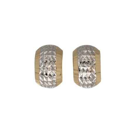 Orecchini donna in oro bicolore 18kt