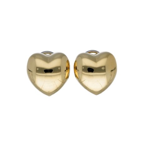 Orecchini Cuore in Oro Giallo 750 – Peso 5.40 gr