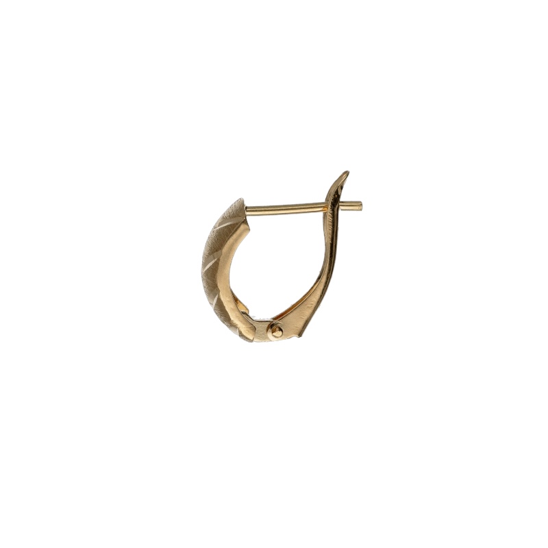 Splendidi orecchini da donna in oro giallo 750, un gioiello di lusso perfetto per un'occasione speciale. (Vista 2)