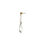 Eleganti Orecchini Pendenti in Oro da Donna, un gioiello di lusso perfetto per un'occasione speciale. (Vista 2)