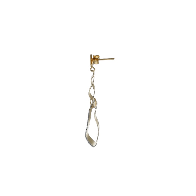 Orecchini Pendenti in Oro 18k per Donna - Alta Gioielleria (Vista 2) | Gioielleria Patricia Oro Eleganti Orecchini Pendenti in Oro da Donna, un gioiello di lusso perfetto per un'occasione speciale. (Vista 2)