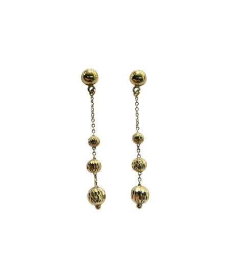 Orecchini Pendenti Oro Giallo 750 Peso 2.7 gr