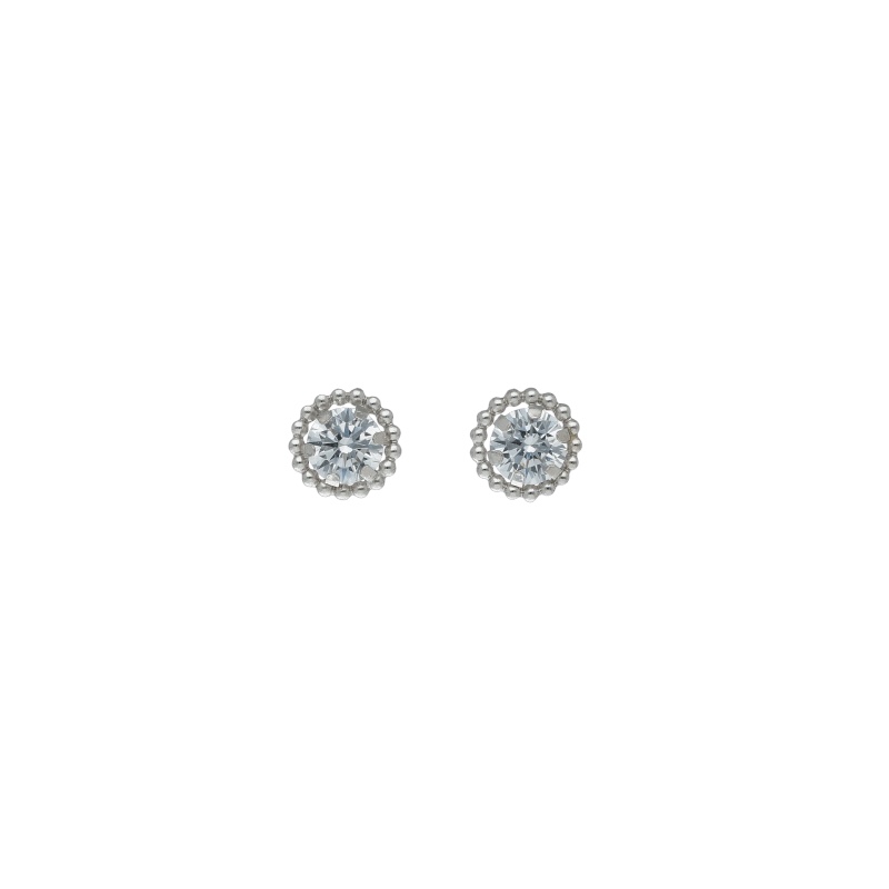 Scopri gli Orecchini Punto Luce con zircone in Oro 18k, un gioiello di lusso perfetto per un'idea regalo preziosa.