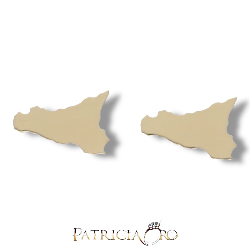 Orecchini Sicilia in Oro Giallo, gioielli made in italy di alta gioielleria, un accessorio prezioso e raffinato.