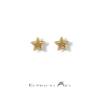 Orecchini Stella in Oro Bimba: un gioiello prezioso, realizzato con maestria artigianale in Italia, perfetto come idea regalo.