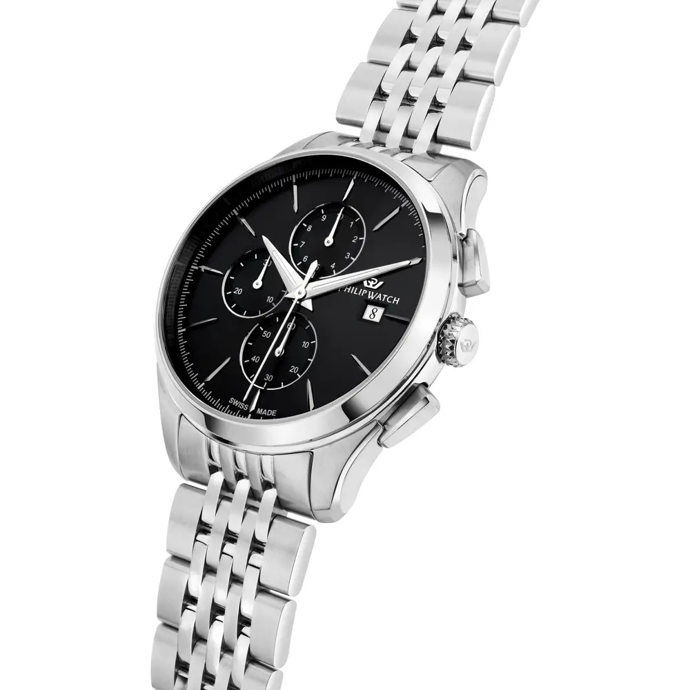 Scopri l'Orologio Maschile Philip Watch Roma, un gioiello di lusso che incarna l'eleganza senza tempo. Perfetto per chi cerca un accessorio di alta gioielleria. (Vista 4)