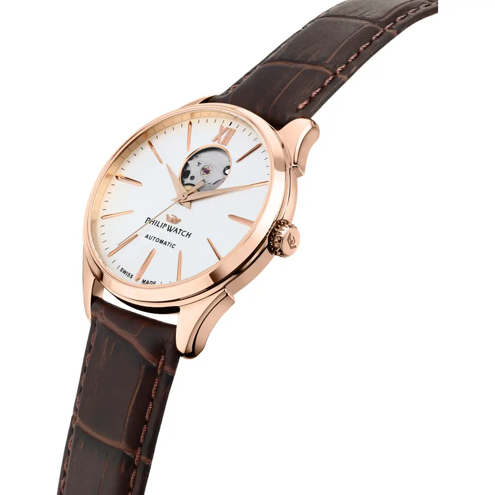 Scopri l'Orologio Maschile Philip Watch Roma, un gioiello di lusso che incarna l'eleganza senza tempo. Perfetto per chi cerca un accessorio di alta orologeria. (Vista 4)