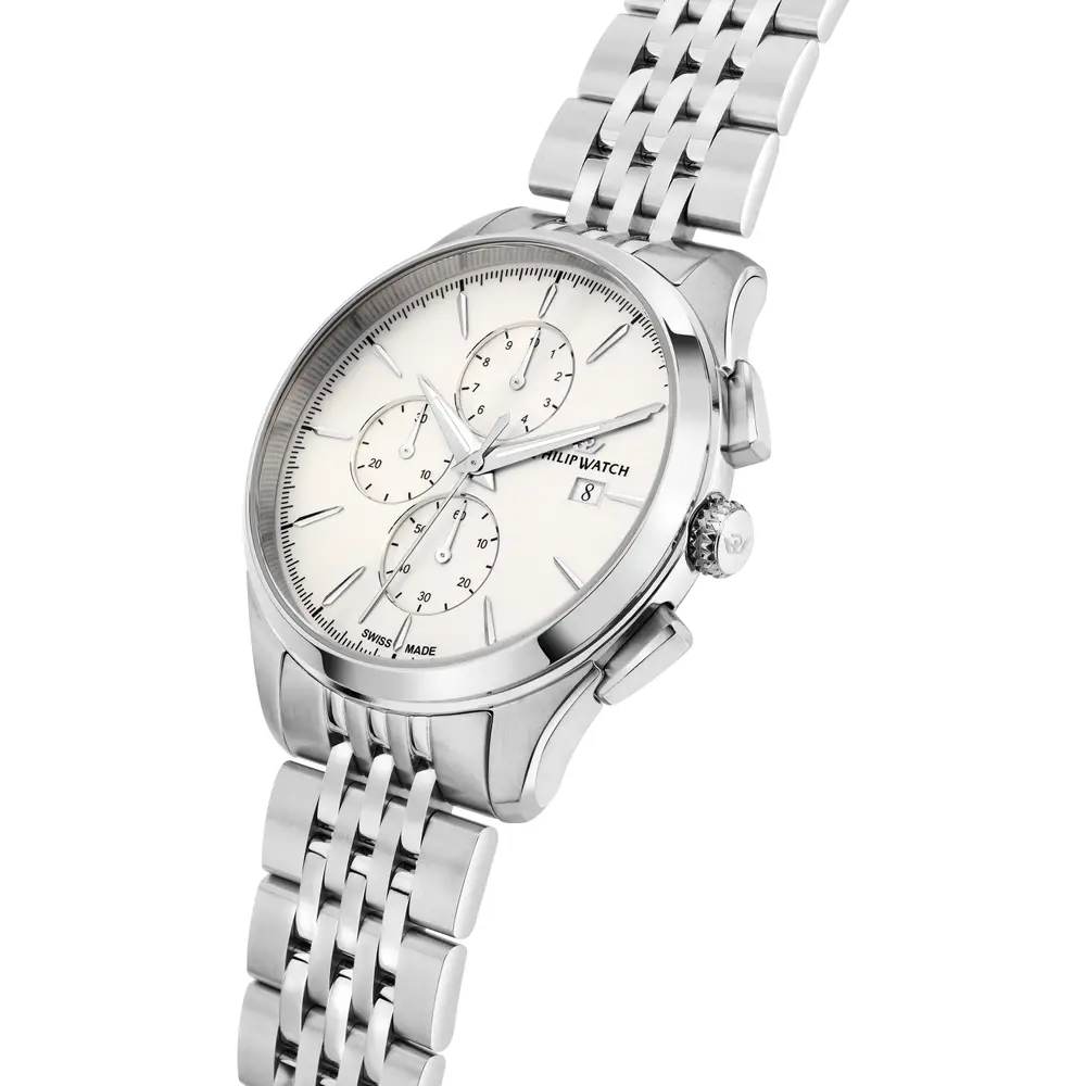 Scopri l'Orologio Maschile Philip Watch Roma, un gioiello di lusso che incarna l'eleganza senza tempo. Perfetto per chi cerca un accessorio di alta gioielleria. (Vista 4)