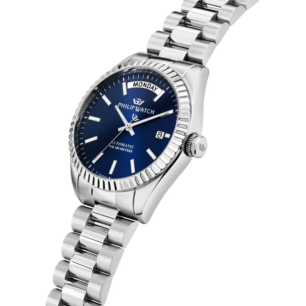 Scopri l'orologio Philip Watch Caribe, un gioiello di lusso per l'uomo moderno. Un accessorio di alta orologeria, perfetto per chi cerca l'eleganza. (Vista 4)