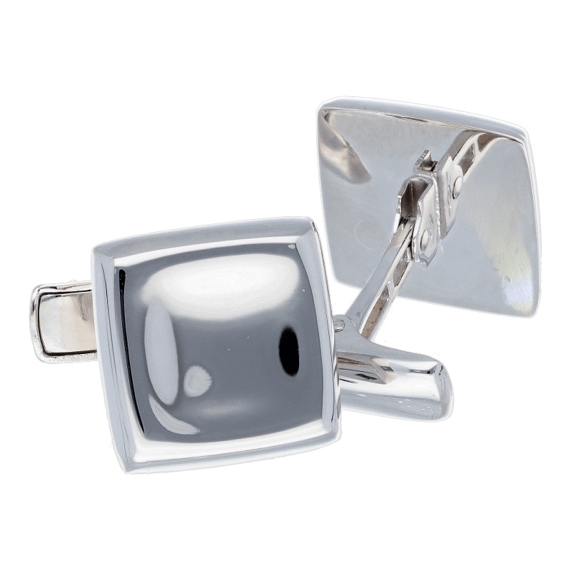Eleganti polsini in oro bianco 750, un gioiello di lusso perfetto per un'occasione speciale.