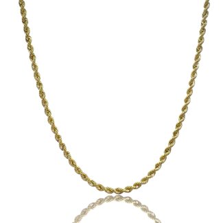 18kt Gold Rope Choker Necklace