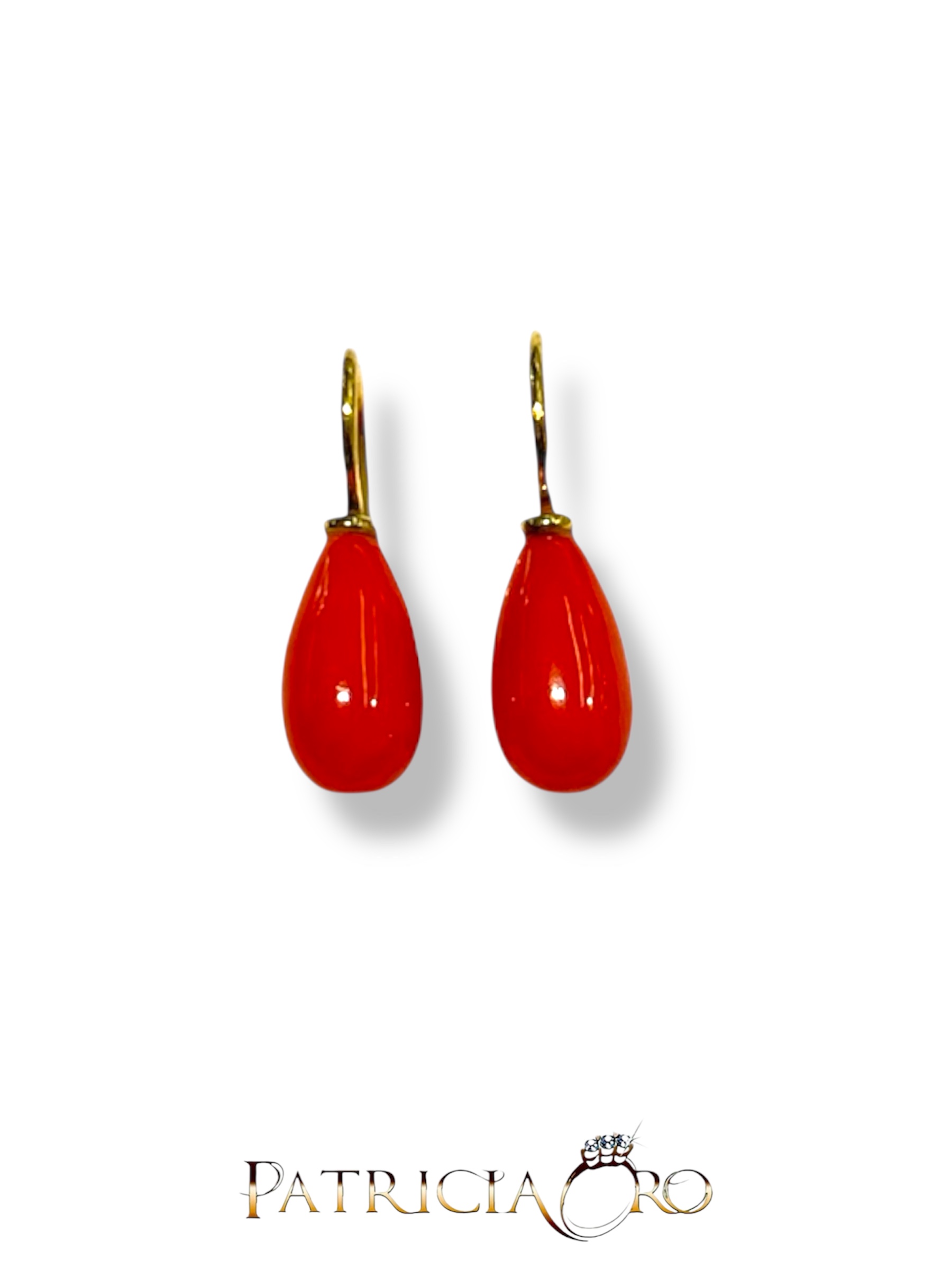 orecchini corallo vero rosso