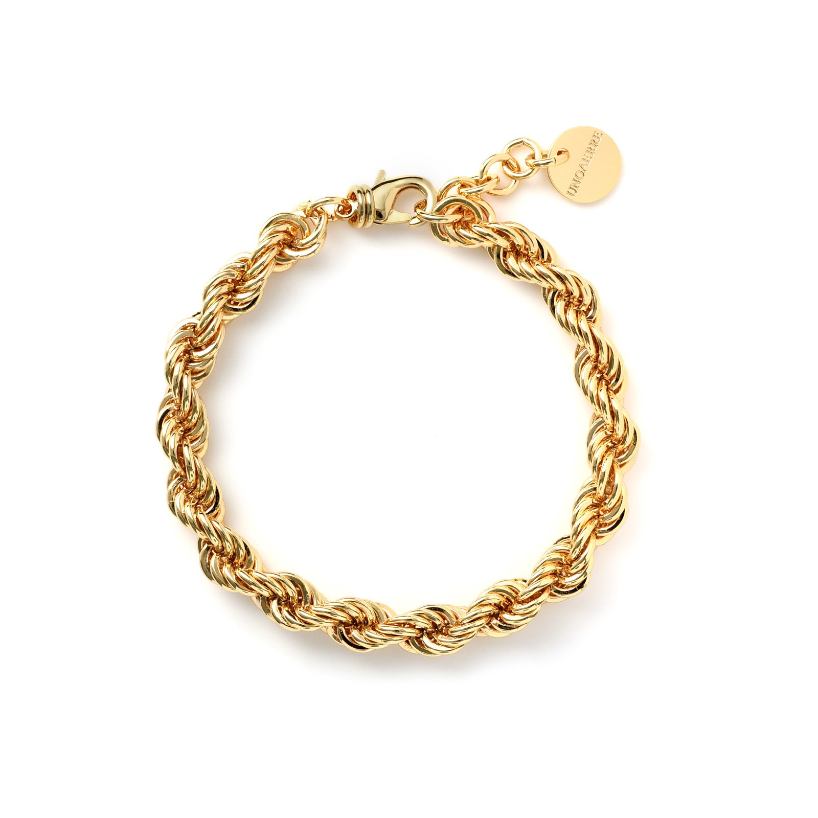 Bracciale Corda UnoAerre Dorato: Raffinatezza e Stile Italiano | Gioielleria Patricia Oro Bracciale Corda UnoAerre Dorato: un gioiello di lusso per un'eleganza senza tempo.