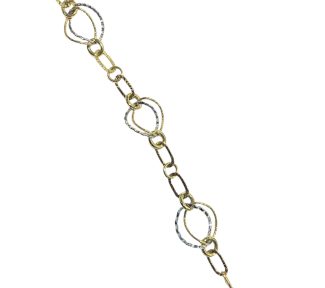 Bracciale da donna in oro bicolore 750, un gioiello di lusso perfetto per un'idea regalo preziosa.