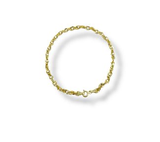 Bracciale in oro giallo da donna, un gioiello di lusso perfetto per un'idea regalo preziosa.
