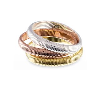 Bracciale UnoAerre 3 Colori: un gioiello di lusso per un'eleganza senza tempo.