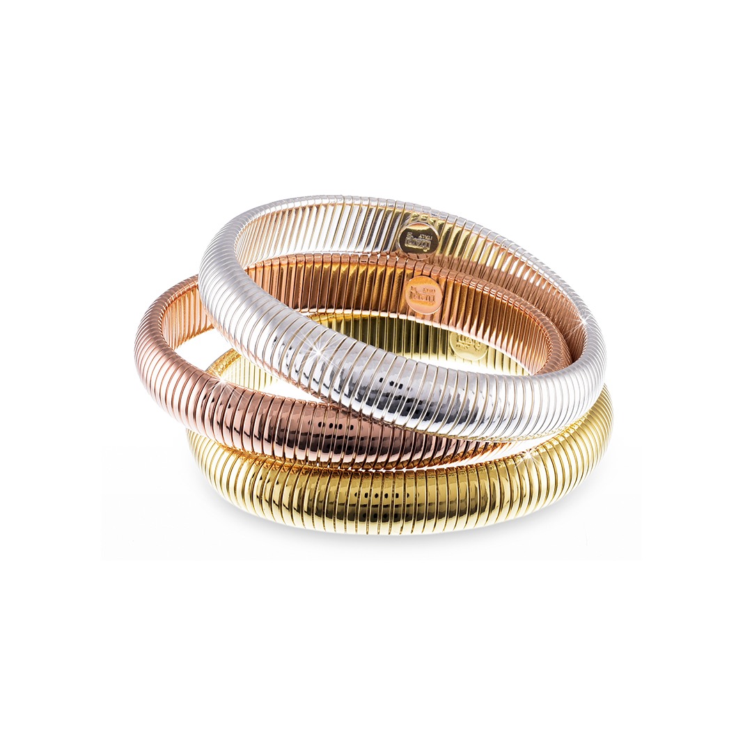 Bracciale UnoAerre 3 Colori: un gioiello di lusso per un'eleganza senza tempo.