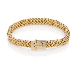 Bracciale UnoAerre Chicco in argento dorato: un gioiello di lusso per un'eleganza senza tempo.