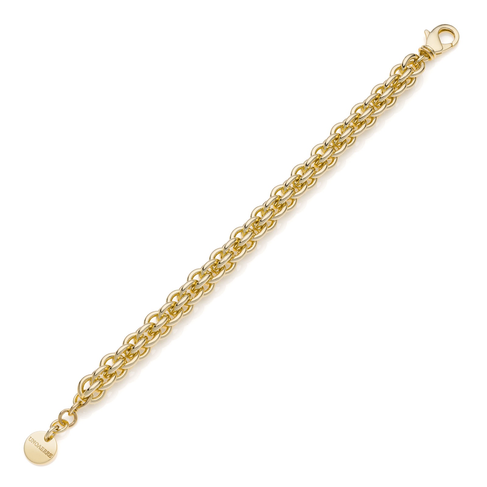 Bracciale UnoAerre Catena Rolò in Oro: Eleganza e Raffinatezza (Vista 2) | Gioielleria Patricia Oro Bracciale UnoAerre Catena Rolò: un gioiello di lusso che incarna l'eleganza senza tempo. (Vista 2)