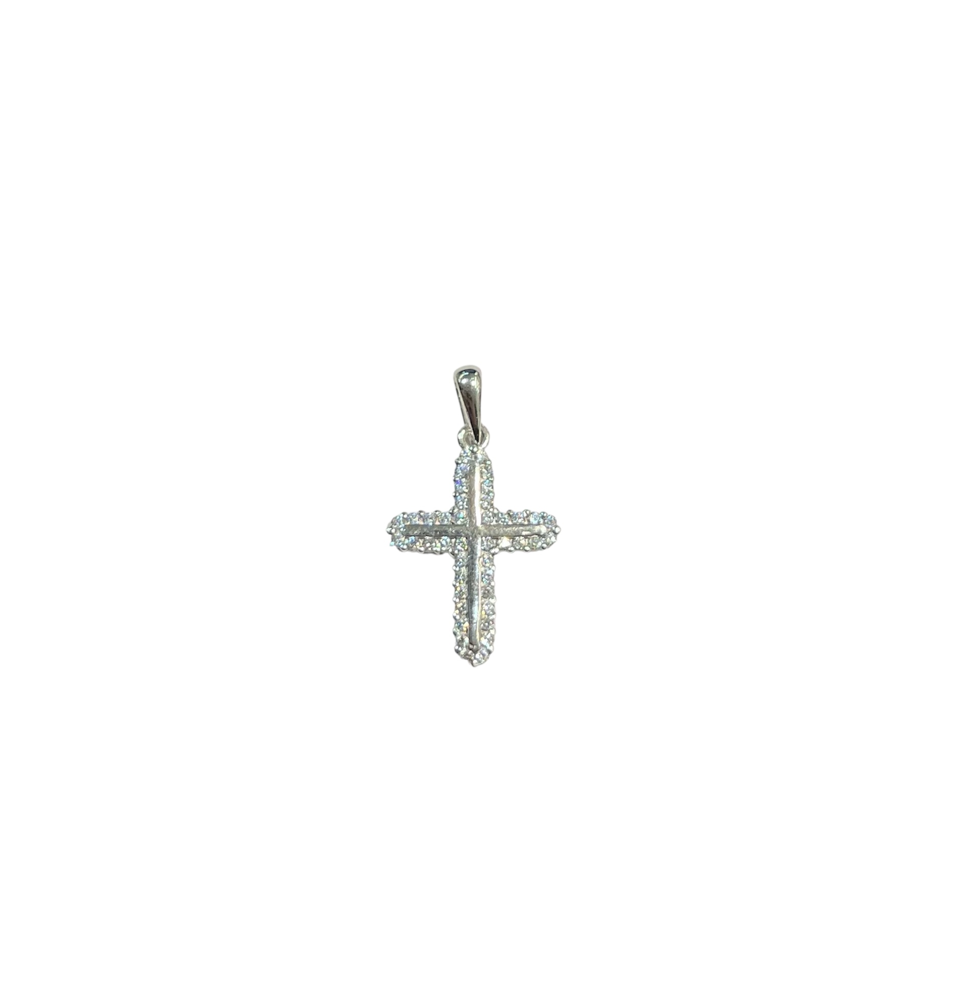 Ciondolo Croce con Zirconi in Oro 750: un gioiello di lusso per celebrare l'eleganza e la raffinatezza. Perfetto come idea regalo preziosa.